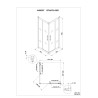 Paroi de Douche H190xL90cm ALTERNA Verseau 2 Accès Angle - 4468597