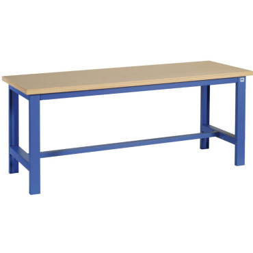 Établi d'Atelier Poste de Travail Fixe 180x75cm SOFAME Si40 Plateau Hêtre Charge 1500kg - A435126