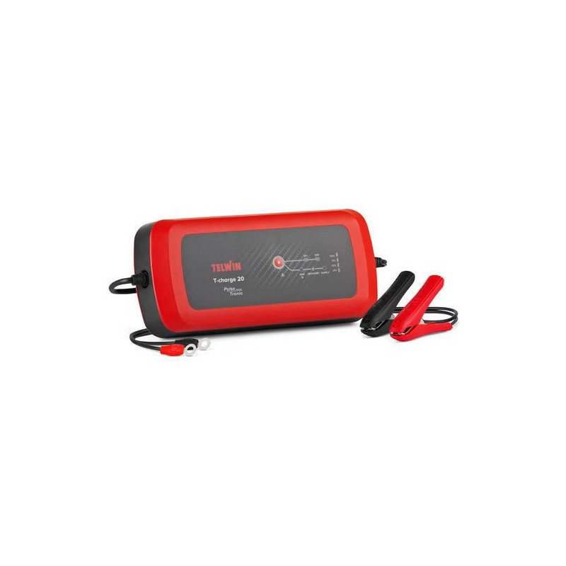 Chargeur de Batterie 12V TELWIN T-Charge pour Batterie WET, GEL, AGM, MF, PbCa, EFB - AB37241