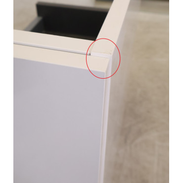 Meuble Sous-Vasque et Miroir Blanc - 4929543 - NEUF Déclassé