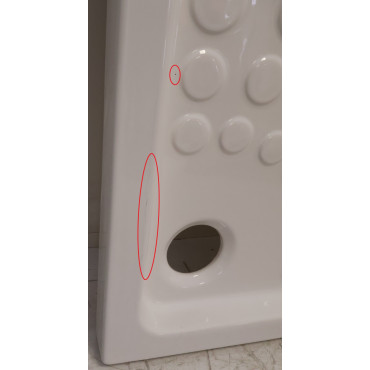 Receveur de Douche ALTERNA Seducta 80x80cm Blanc - 660554 - NEUF Déclassé pas cher