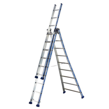 Échelle Transformable TUBESCA Platinium 300 Pro 3 Plans 3x9 Marches H692cm - 02443609 - NEUVE