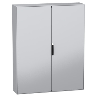 Armoire Monobloc Électrique SCHNEIDER PanelSet SM 2 Portes 200x160x40cm Gris - NSYSM2016402D - NEUVE Déclassée