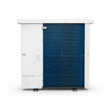 Vue arrière de l’unité extérieure Mitsubishi Ecodan Split Power Inverter 12 kW PUZ-SWM120VAA