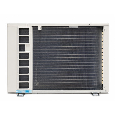 Vue arrière de l’unité extérieure Panasonic TZ 4,2 kW avec détail de l’échangeur thermique