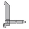 Éperon Charge Cylindrique sur Tablier STOCKMAN RPCQR2702800 Capacité 510kg pour Chariot Élévateur - EPG500A - NEUF