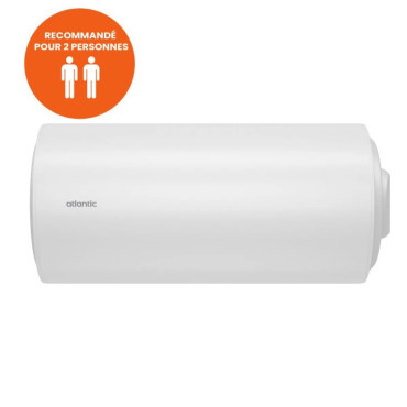 Chauffe-Eau Électrique 75L ATLANTIC Chaufféo Horizontal Mural Monophasé - 025108