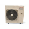 Vue avant de l’unité extérieure de climatisation Toshiba Digital Inverter R32 RAV-GM1601AT8P avec échangeur apparent
