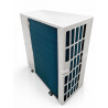 Vue arrière en perspective de l’unité extérieure Mitsubishi Ecodan Power Inverter R32 12 kW