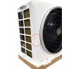 Unité extérieure Bosch Climate 5000 M multisplit 5,3 kW – vue en angle montrant le ventilateur et le côté de l’appareil