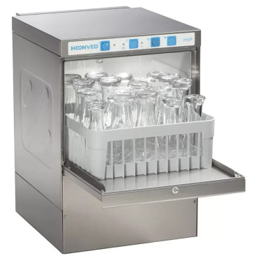 Lave Verres Lave-Vaisselle HOONVED Paniers 40x40cm Vidange Gravitaire - HSP40