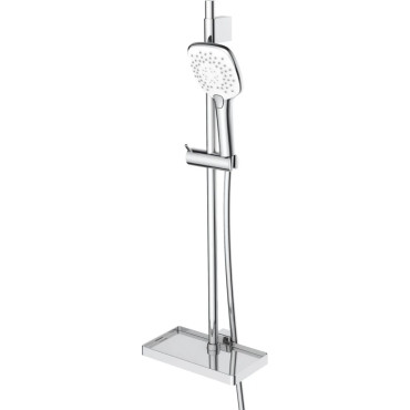 Ensemble de Douche 3 Jets ALTERNA Séducta avec Douchette à Main, Barre et Flexible de Douche - 7246278
