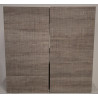 Meuble Sous-Vasque 2 Portes de Salle de Bain AQUANCE Média 60cm Razor Gris