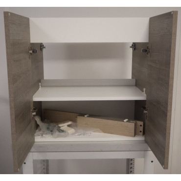 Meuble Sous-Vasque 2 Portes de Salle de Bain AQUANCE Média