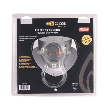 Kit Inverseur Gaz Propane CLESSE 2175Cavec 2 Lyres Elastomère - 827NNE1