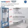 Broyeur WC Toilette Adaptable WATERMATIC Waterwall Bâti-Support, Plaque de Commande et Réservoir de Chasse