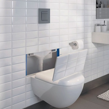 Broyeur WC Adaptable WATERMATIC Waterwall Bâti-Support, Plaque de Commande et Réservoir de Chasse - WATERWALL5518