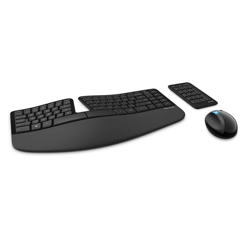 Ensemble Clavier Souris MICROSOFT Sculpt Ergonomic Desktop Noir - L5V-00007 - NEUF
