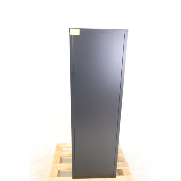 Meuble Classeur 4 Tiroirs de Bureau MTI H130xL41xP40cm Métallique Noir