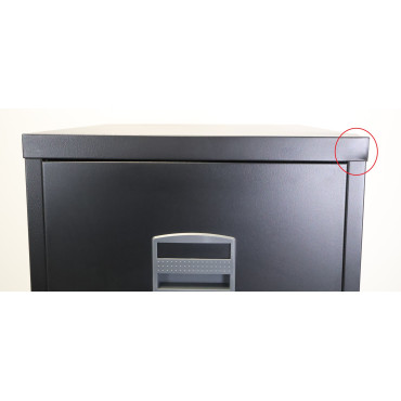 Meuble Classeur 4 Tiroirs de Bureau MTI H130xL41xP40cm