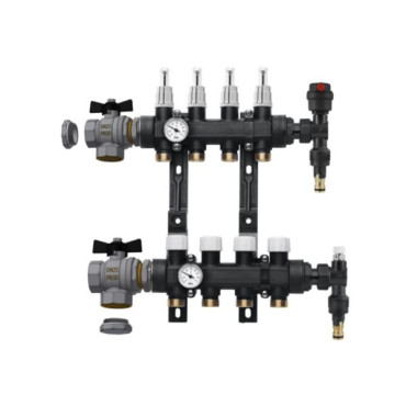 Kit Collecteur de Synthèse Monobloc ALTECH 6 Circuits 1" avec Raccords Chauffage Sol - 4378451 - NEUF