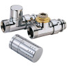 Kit Thermostatique Radiateur Droit ALTERNA Déco Chromé - 3184348 - NEUF