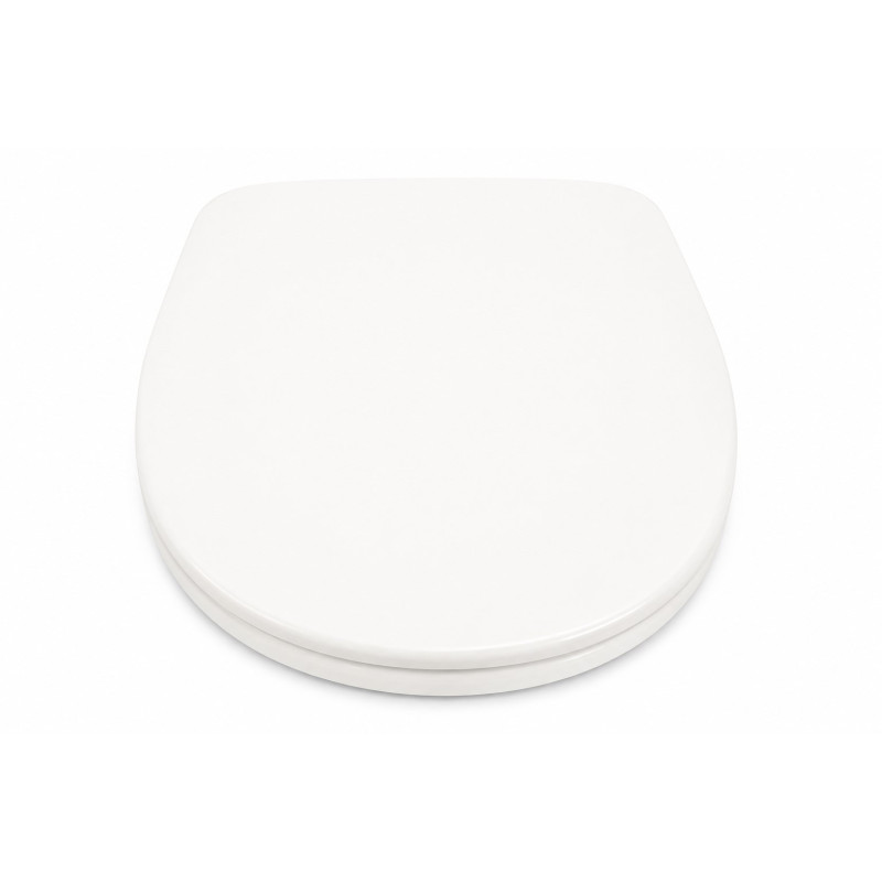Abattant Toilette WC Duroplast avec Fermeture Ralentie Softclose Forme D Blanc - 001.20 - NEUF