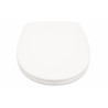 Abattant Toilette WC Duroplast avec Fermeture Ralentie Softclose Forme D Blanc - 001.20 - NEUF