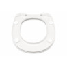 Abattant Toilette WC Duroplast avec Fermeture Ralentie Softclose Forme D Blanc - 001.20