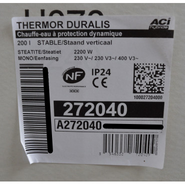 Chauffe-Eau Électrique 200L THERMOR Duralis 272040