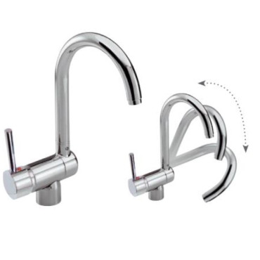 Mitigeur Évier Bec Rabattable OZE Provence Chromé - 18604 - NEUF