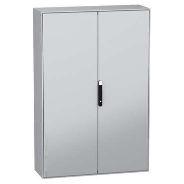 Armoire Monobloc Électrique SCHNEIDER ELECTRIC Panelset SM 2 Portes 180x120x40cm Gris - NSYSM1812402D - NEUVE Déclassée