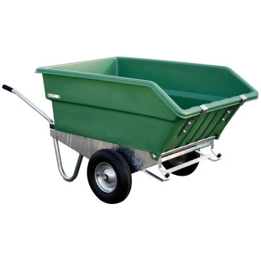 Brouette à Fumier 450L LA GÉE Basculante Équestre Vert - NEUVE Déclassée