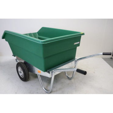 Brouette à Fumier 450L LA GÉE Basculante Équestre Vert