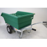 Brouette à Fumier 450L LA GÉE Basculante Équestre Vert