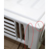 Radiateur Acier Eau Chaude 756W H90xL60cm CHAPPEE Samba 11 Vertical Blanc - CC135H918