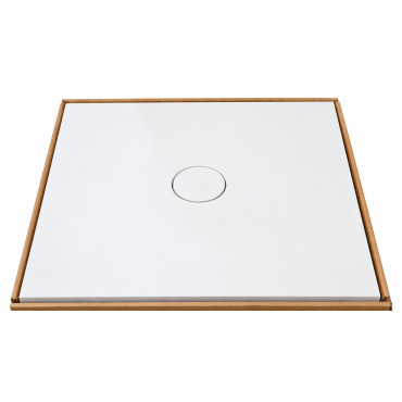 Receveur de Douche Extra-Plat 90x90x3cm O'DESIGN Iro Solidstone Ivoire - IRO90X90I