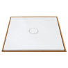 Receveur de Douche Extra-Plat 90x90x3cm O'DESIGN Iro Solidstone Ivoire - IRO90X90I