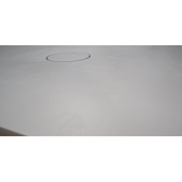 Receveur de Douche Extra-Plat 90x90x3cm O'DESIGN Iro Solidstone Ivoire
