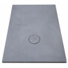 Receveur de Douche Extra-Plat 120x80x3cm O'DESIGN Iro Solidstone Tonka Gris - IRO120X80T - NEUF Déclassé
