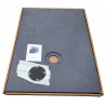 Receveur de Douche Extra-Plat 120x80x3cm O'DESIGN Iro Solidstone Tonka Gris - IRO120X80T