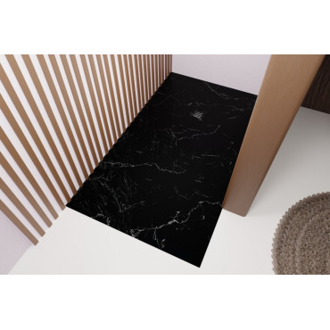 Receveur de Douche Extra-Plat 120x80x3cm O'DESIGN Alicante Solidstone Marbre Noir