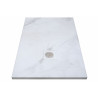 Receveur de Douche Extra-Plat 120x80x3cm O'DESIGN Alicante Solidstone Marbre Blanc - ALICANTE120x80MB - NEUF