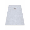Receveur de Douche Extra-Plat 120x80x3cm O'DESIGN Alicante Solidstone Ciment Texturé Gris - ALICANTE120x80CT - NEUF