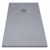 Receveur de Douche Extra-Plat 160x90x3cm O'DESIGN Iro Solidstone Tonka Gris - IRO160X90T - NEUF