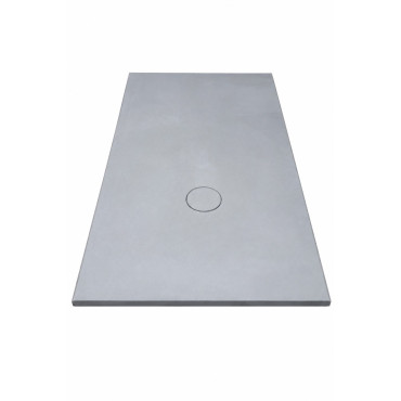Receveur de Douche Extra-Plat 160x90x3cm O'DESIGN Iro Solidstone Gris Basalte - IRO160x90GB - NEUF