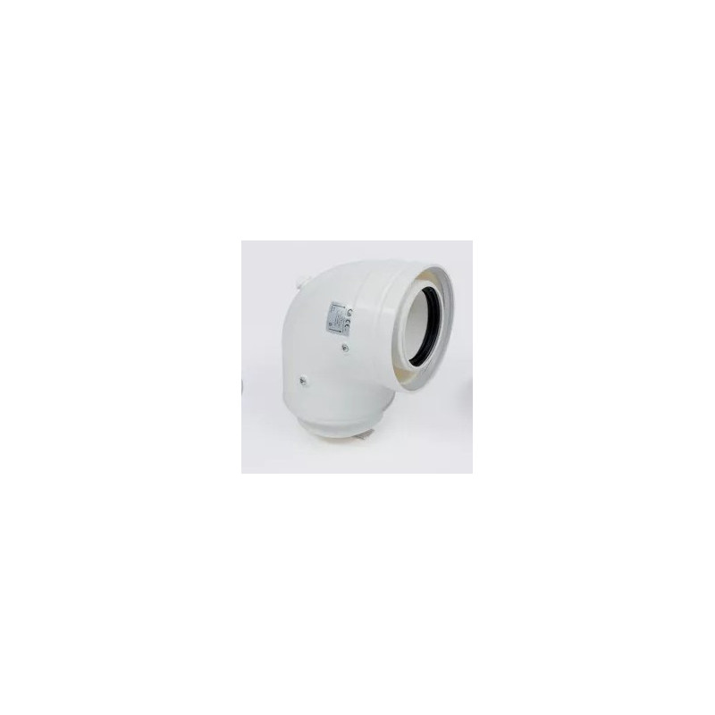 ATLANTIC - Coude Ventouse 80/125 90° - 074246
