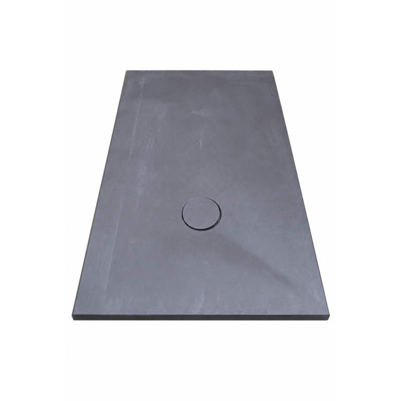 Receveur de Douche Extra-Plat 140x90x3cm O'DESIGN Iro Solidstone Tonka Gris - IRO140X90T - NEUF Déclassé