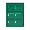 Bloc de 6 Boîtes aux Lettres LEABOX Collective Extérieur Vert Sans Pieds - 2x3