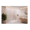Receveur de Douche Rectangulaire 140x90cm MC BATH Kei Vulcano Fonte Minérale Blanc